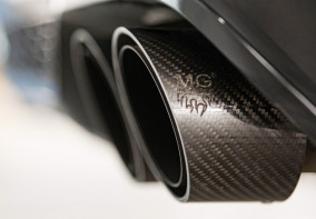 Úprava výfukového systému BMW X3M, X4M vč. sportovních katalyzátorů MG Motorsport – tovární záruka, karbonové koncovky