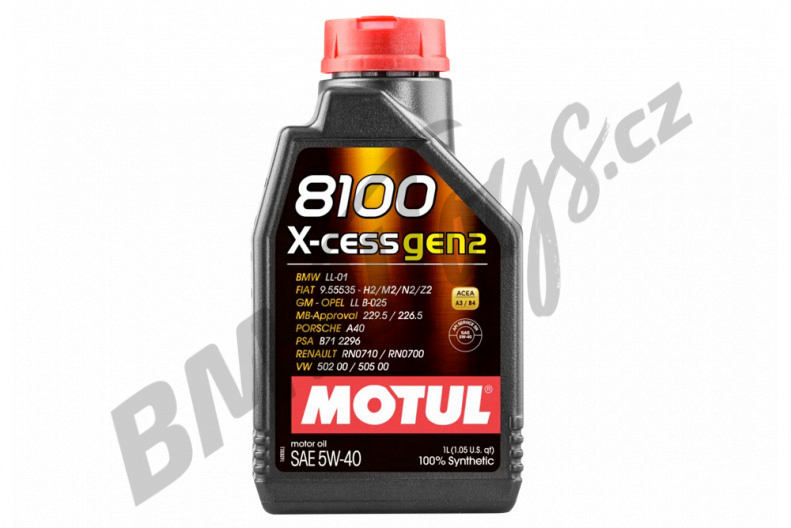 Motorový olej Motul 8100 X-CLEAN Gen2 5W-40 1L